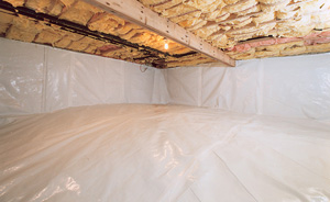 Crawl Space Moisture Barrier After in Saint Paul