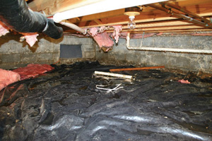 Crawl Space Repair Before in Minneapolis