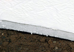 Insulation installed on a crawl space floor in Stillwater