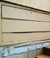 an old-fashioned crawl space door in Circle Pines about to be replaced