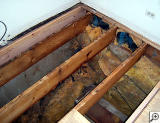humidity damage to a home in Plymouth