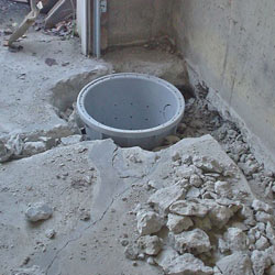 Placing a sump pit in a Inver Grove Heights home