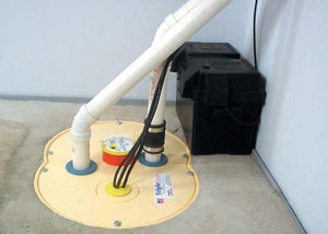 Brooklyn Park installation of a submersible sump pump system