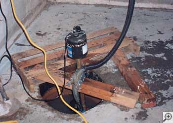 A Brooklyn Park sump pump system that failed and lead to a basement flood.