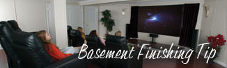 a waterproofed basement that has been finished into a family room in Prior Lake