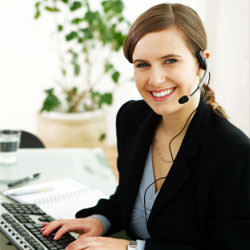 A disaster restoration customer service expert in Burnsville manning the phones