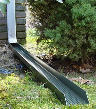 Gutter downspout extension installed in Champlin