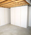 Fiberglass insulated basement wall system in Winona, MN